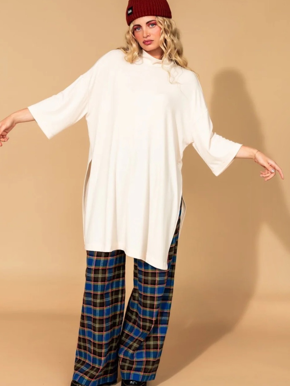 Dressed in LALA Ribbed Mockneck Top